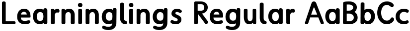 Learninglings But a Display Font font download