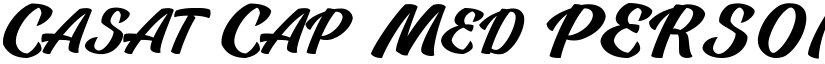 Casat Cap Med PERSONAL USE Regular font