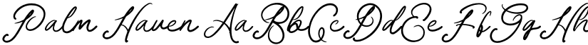 Palm Haven font download