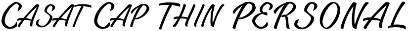 Casat Cap Thin PERSONAL USE Regular font