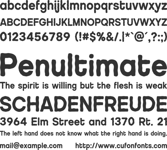 Baltufino Personal Use Only font preview