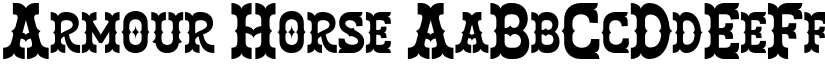 Armour Horse font download