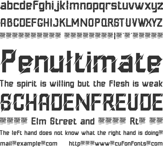 PRACTICAL REALITIES font preview
