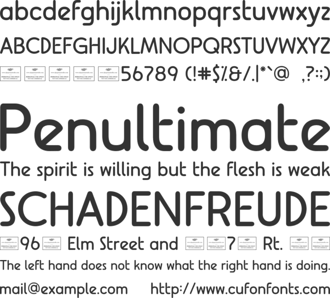 Aurestria Free font preview