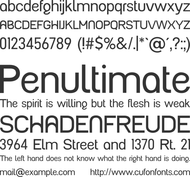 Pollygram Cool Title font preview
