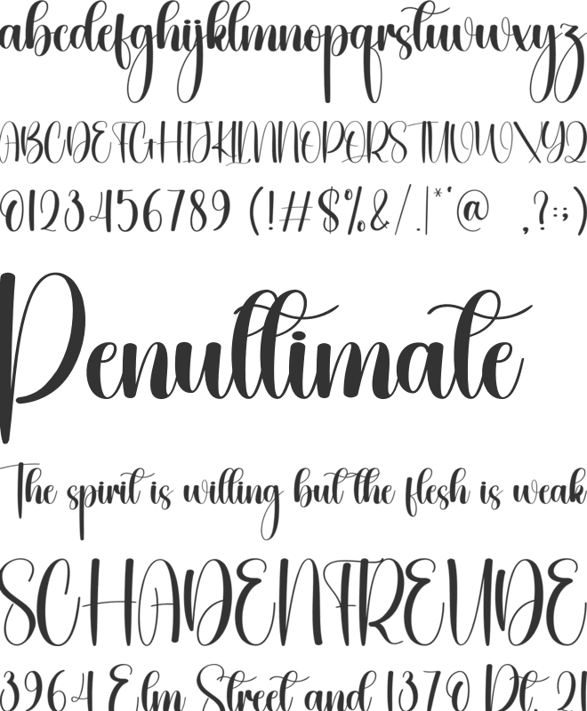 Ontime font preview