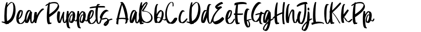 Dear Puppets font download