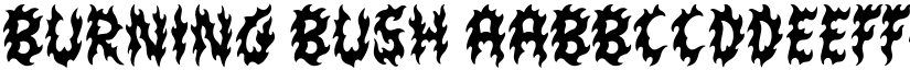 Burning Bush font download