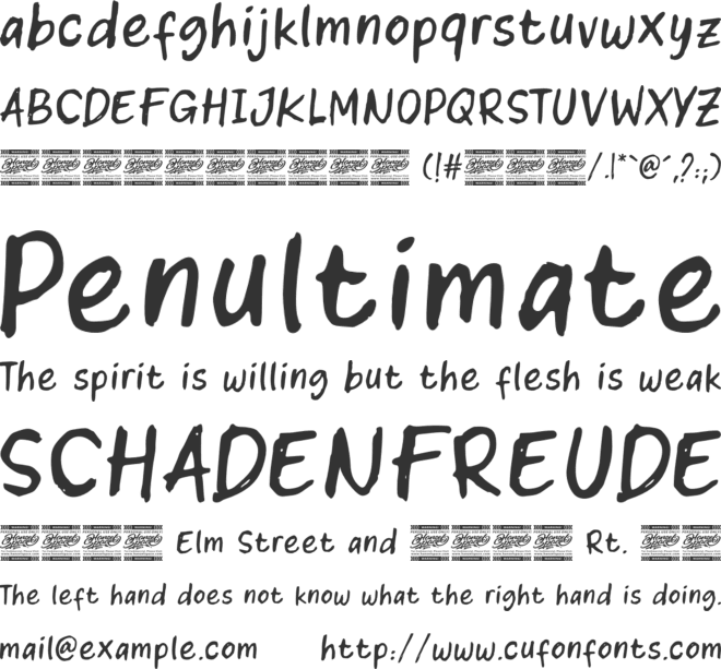 Glast Blitch font preview