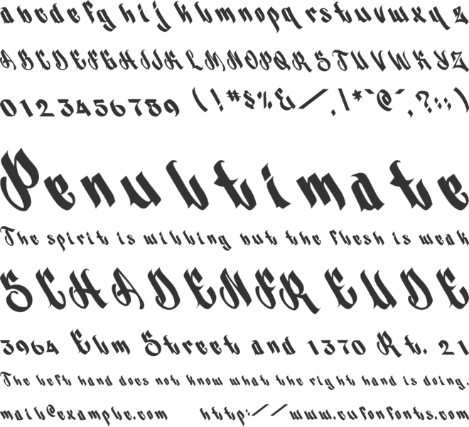 Grapler font preview