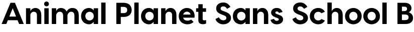 Animal Planet Sans School font download