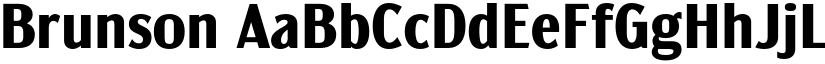 Brunson font