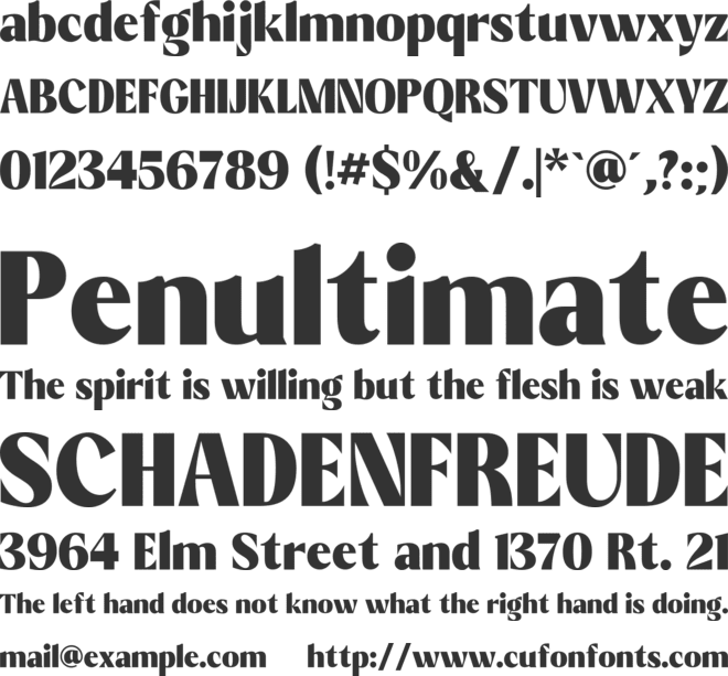 Aveline Chapter font preview