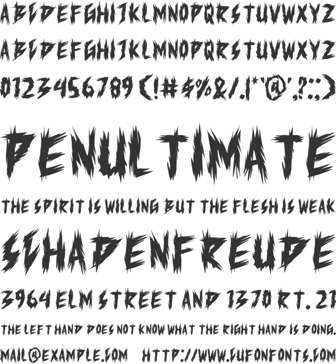 MANJEB font preview