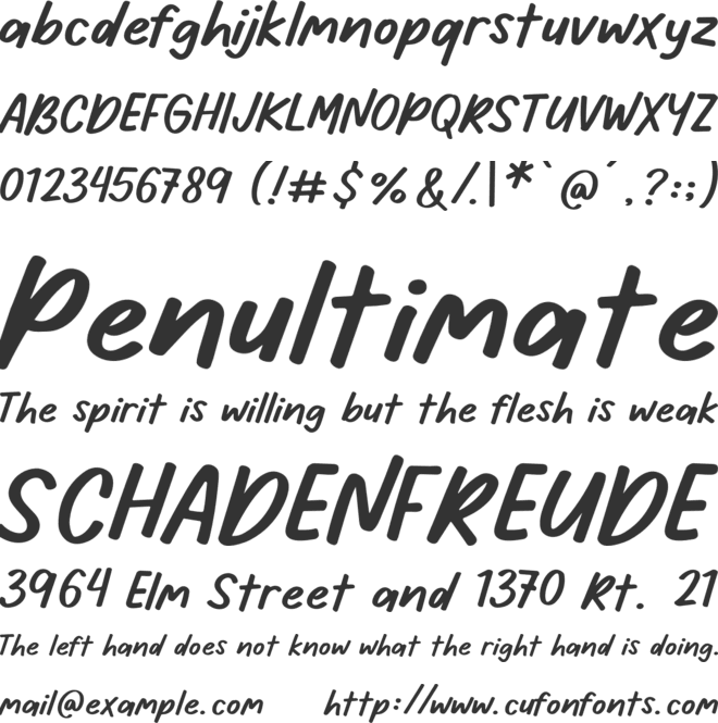 Rosemary Focaccia font preview