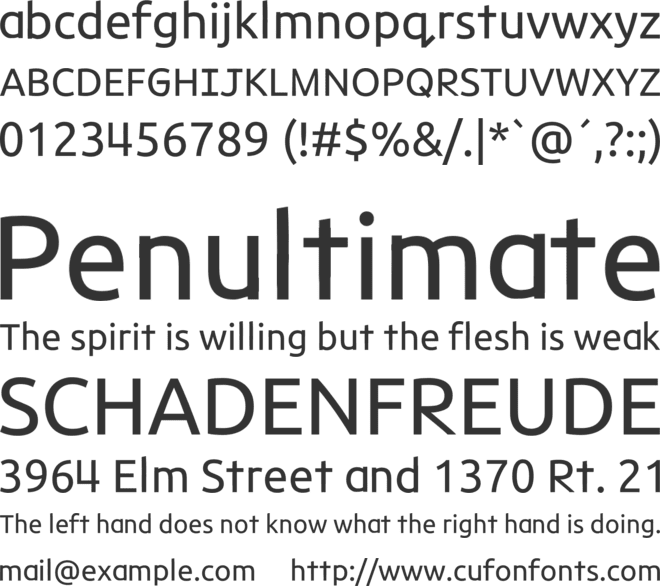 Ubuntu Infanity font preview