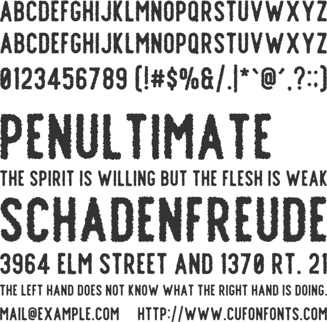Offlander font preview
