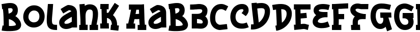 Bolank font download