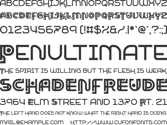 Precariart font preview