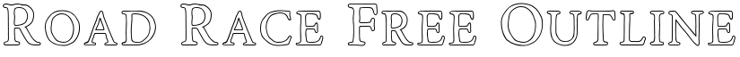 Road Race Free Outline font