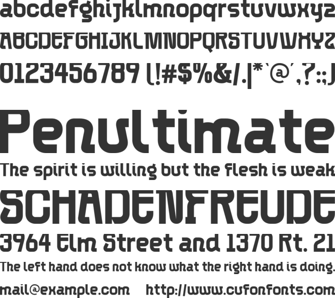 Manoka font preview