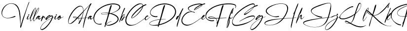 Villargio font