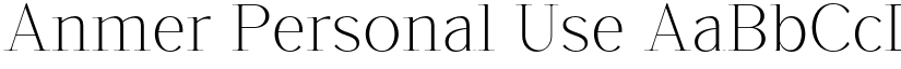 Anmer Personal Use font