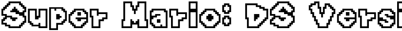 Super Mario DS Version Original Outline font download