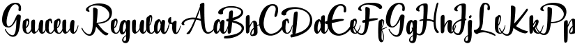 Geuceu Regular font