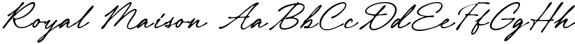 Royal Maison font