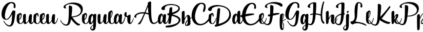 Geuceu Regular font