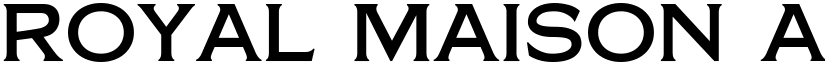 Royal Maison font