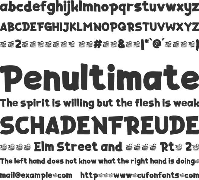 Laburger Trial font preview