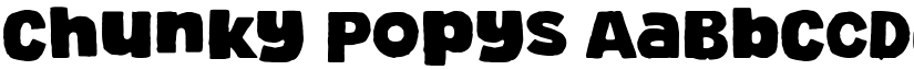 Chunky Popys font download