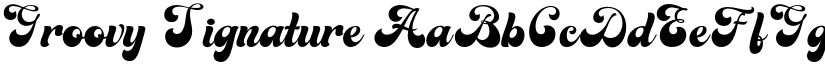 Groovy Signature font download