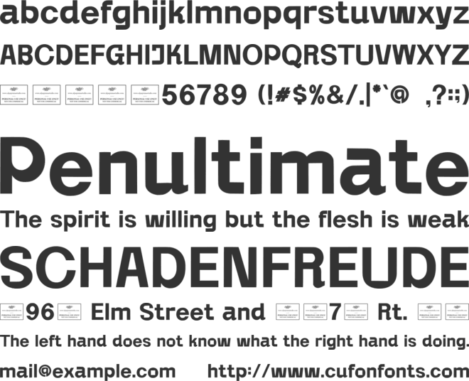 Veythoria Free font preview