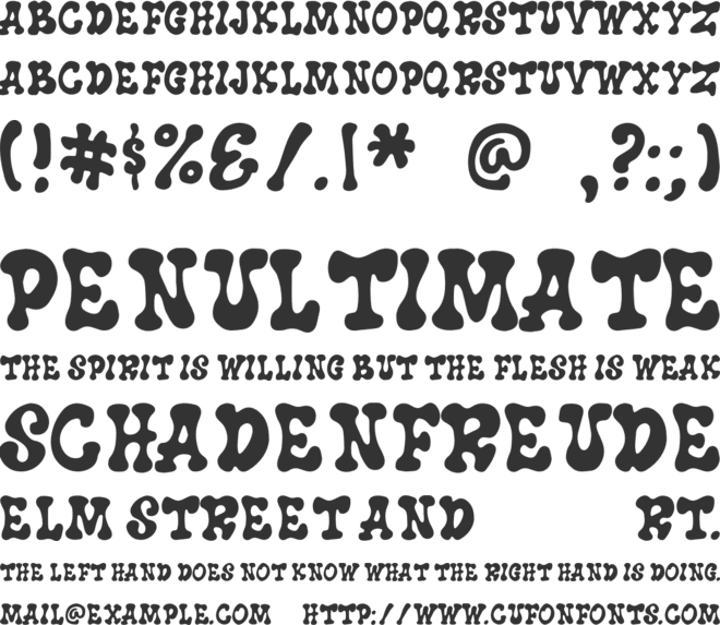 Food Imaji font preview