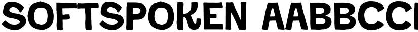 Softspoken font