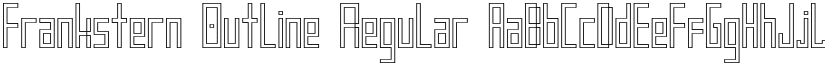 Frankstern Outline Regular font