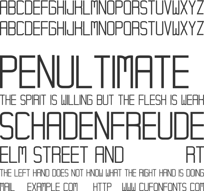 Hampura font preview