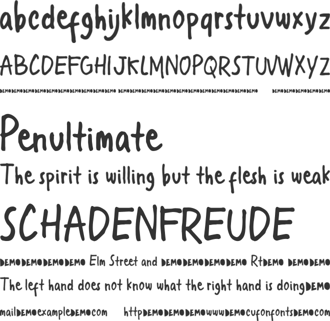 Street Dreams font preview