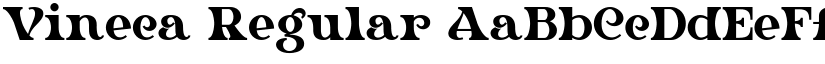 Vineca Regular font
