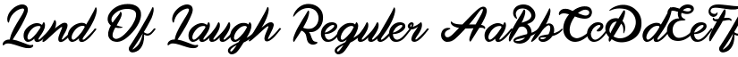 Land Of Laugh Reguler font