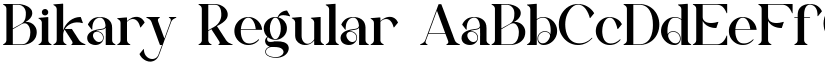 Bikary Regular font