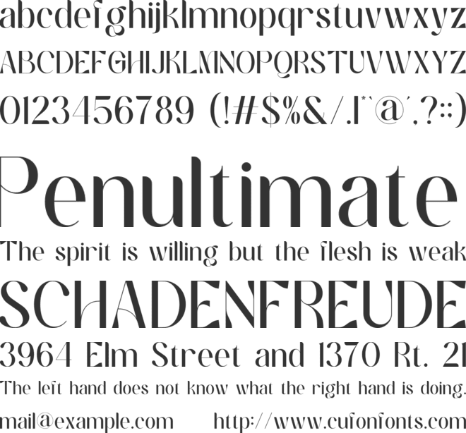 Bugate font preview