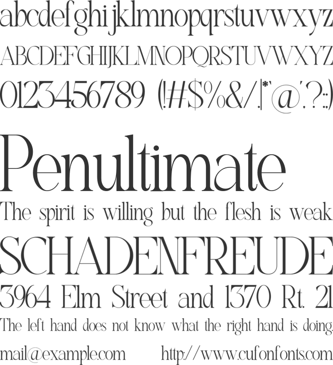 Higerda Romeni font preview