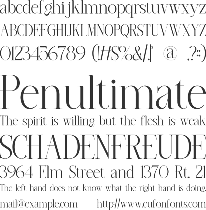 Horlant font preview