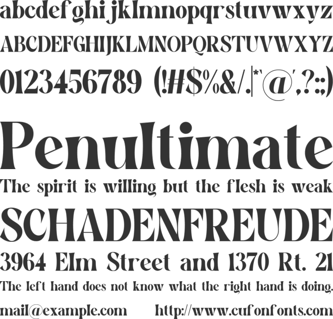 Qufyne font preview