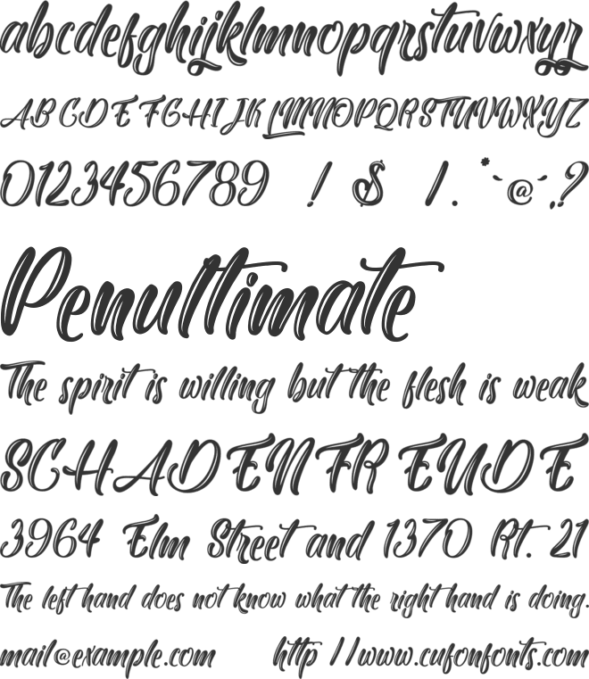 Yakuza Lobster font preview