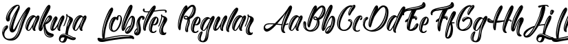 Yakuza Lobster Regular font